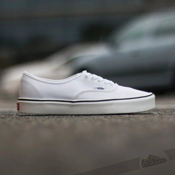 Vans Men's Authentic  Lite (Canvas) True White - Picture 1 of 8